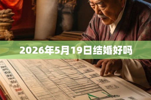 2026年5月19日结婚好吗