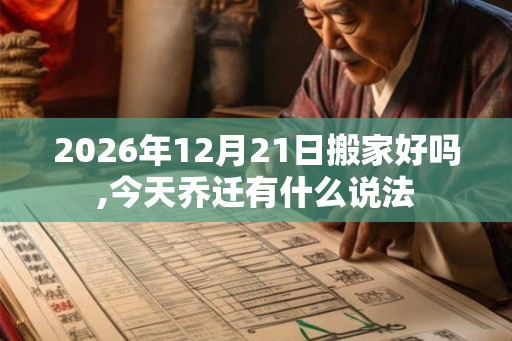 2026年12月21日搬家好吗,今天乔迁有什么说法