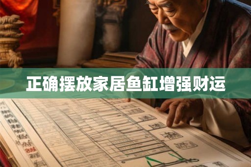 正确摆放家居鱼缸增强财运 正确摆放家居鱼缸增强财运