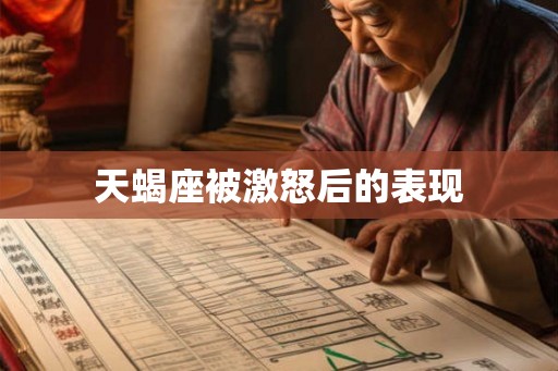 天蝎座被激怒后的表现