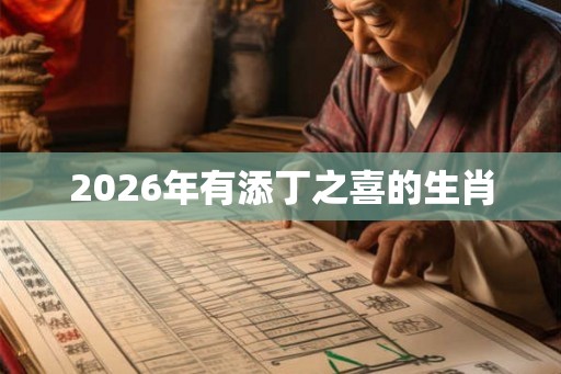 2026年有添丁之喜的生肖