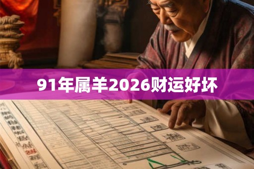 91年属羊2026财运好坏