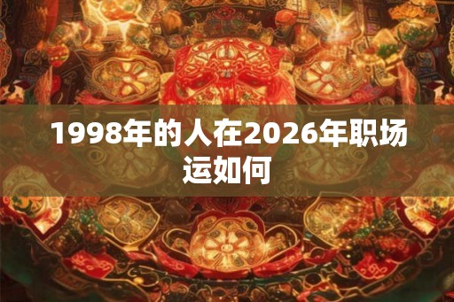 1998年的人在2026年职场运如何