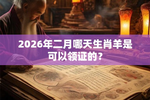 2026年二月哪天生肖羊是可以领证的？