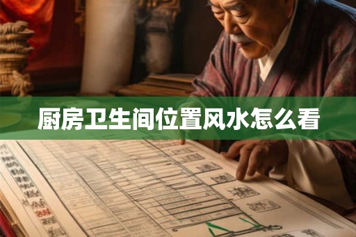 厨房卫生间位置风水怎么看