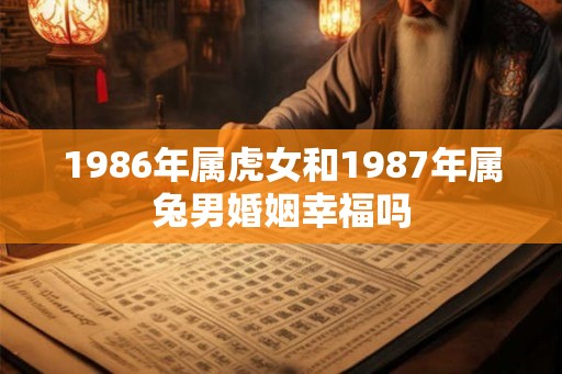 1986年属虎女和1987年属兔男婚姻幸福吗