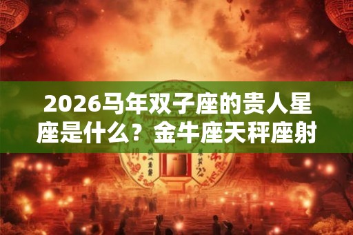 2026马年双子座的贵人星座是什么？金牛座天秤座射手座