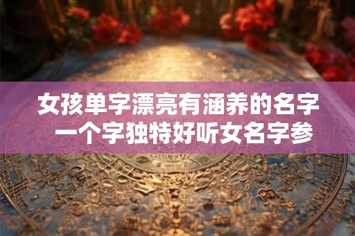 女孩单字漂亮有涵养的名字  一个字独特好听女名字参考