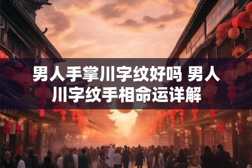 男人手掌川字纹好吗 男人川字纹手相命运详解