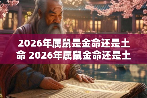 2026年属鼠是金命还是土命 2026年属鼠金命还是土命