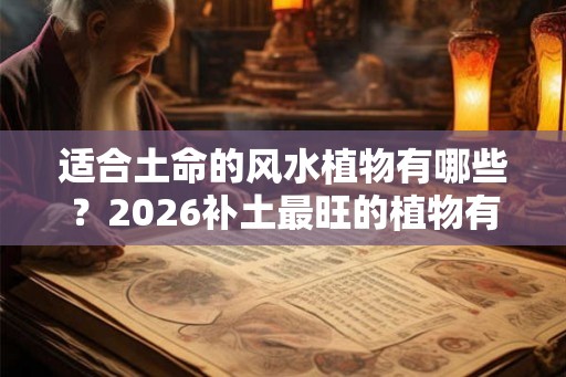适合土命的风水植物有哪些？2026补土最旺的植物有哪些？