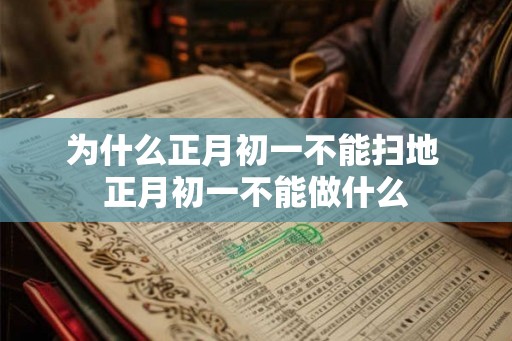 为什么正月初一不能扫地 正月初一不能做什么