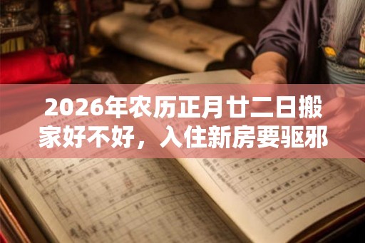 2026年农历正月廿二日搬家好不好,入住新房要驱邪吗? 2026年农历正月廿二日搬家好不好,入住新房要驱邪吗?