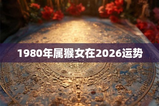 1980年属猴女在2026运势