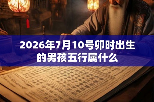 2026年7月10号卯时出生的男孩五行属什么
