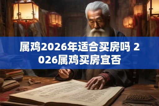 属鸡2026年适合买房吗 2026属鸡买房宜否