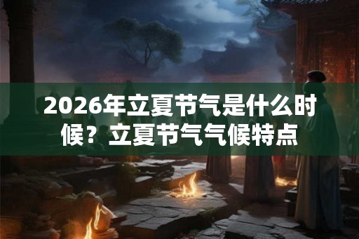 2026年立夏节气是什么时候？立夏节气气候特点