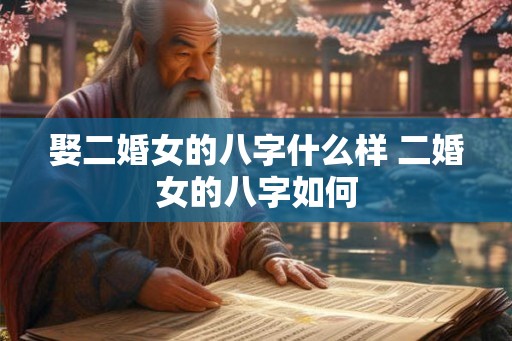 娶二婚女的八字什么样 二婚女的八字如何