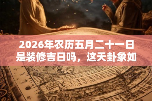 2026年农历五月二十一日是装修吉日吗，这天卦象如何？
