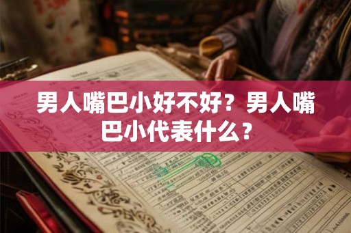 男人嘴巴小好不好？男人嘴巴小代表什么？