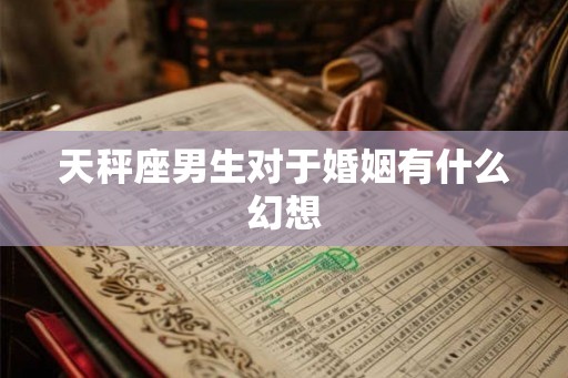 天秤座男生对于婚姻有什么幻想