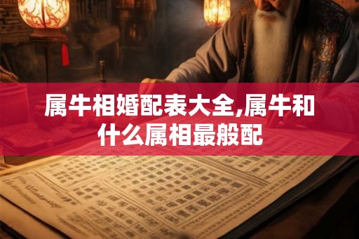 属牛相婚配表大全,属牛和什么属相最般配 属牛相婚配表大全,属牛和什么属相最般配
