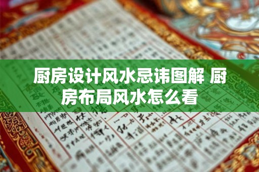 厨房设计风水忌讳图解 厨房布局风水怎么看 厨房设计风水忌讳图解 厨房布局风水怎么看