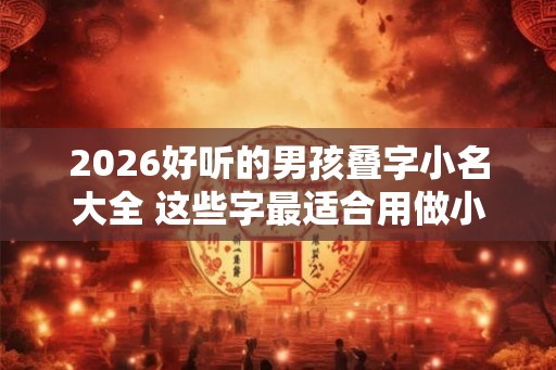 2026好听的男孩叠字小名大全 这些字最适合用做小名