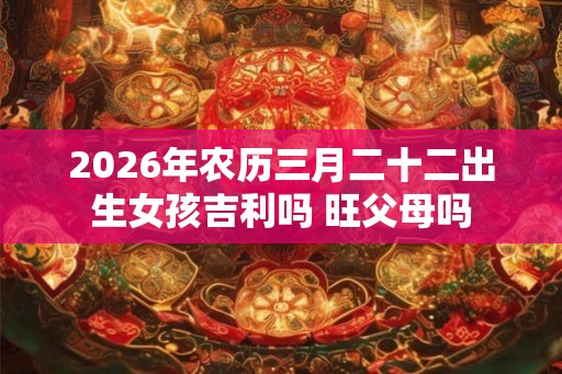 2026年农历三月二十二出生女孩吉利吗 旺父母吗 2026年农历三月二十二出生女孩吉利吗 旺父母吗