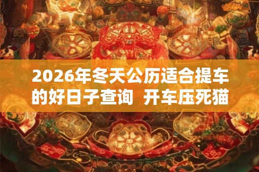 2026年冬天公历适合提车的好日子查询  开车压死猫风水预兆