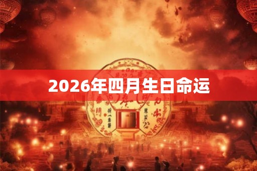 2026年四月生日命运