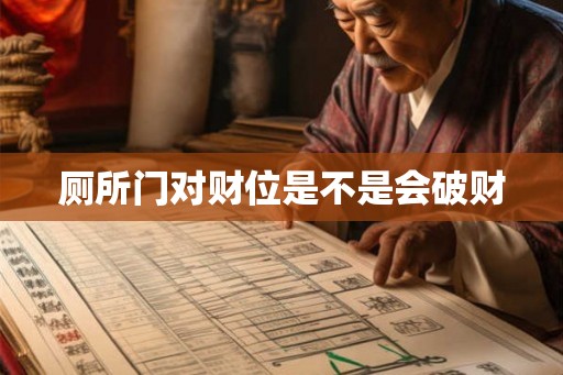 厕所门对财位是不是会破财