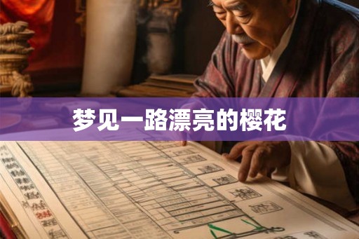 梦见一路漂亮的樱花