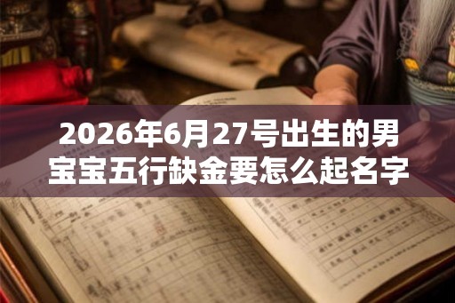 2026年6月27号出生的男宝宝五行缺金要怎么起名字