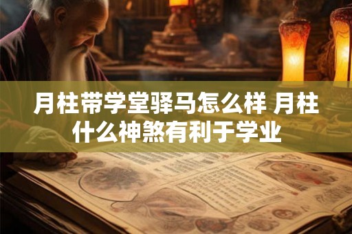 月柱带学堂驿马怎么样 月柱什么神煞有利于学业 月柱带学堂驿马怎么样 月柱什么神煞有利于学业