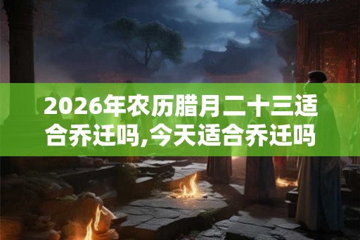 2026年农历腊月二十三适合乔迁吗,今天适合乔迁吗