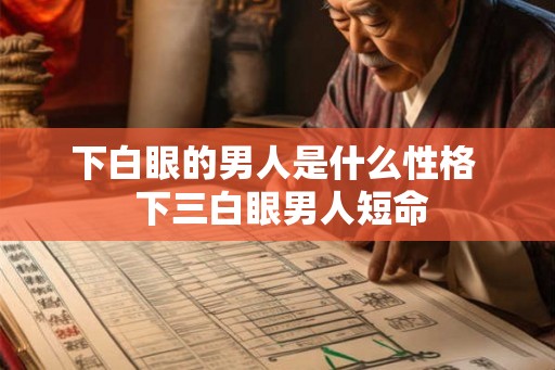 下白眼的男人是什么性格  下三白眼男人短命