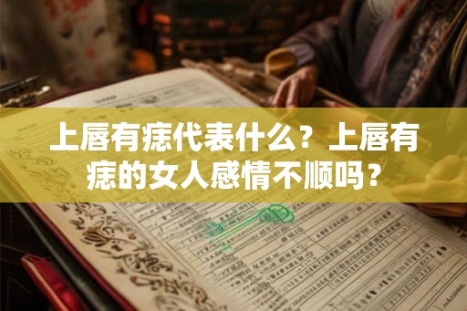 上唇有痣代表什么？上唇有痣的女人感情不顺吗？