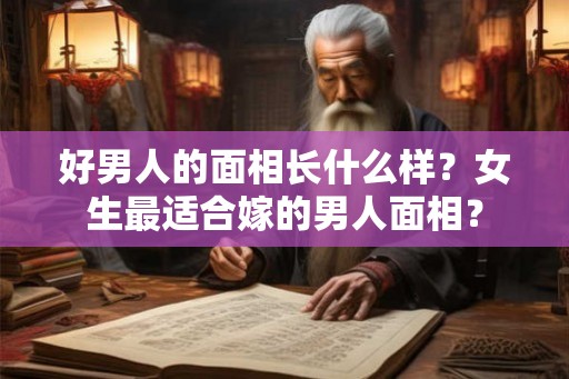 好男人的面相长什么样？女生最适合嫁的男人面相？