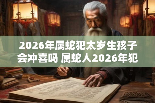2026年属蛇犯太岁生孩子会冲喜吗 属蛇人2026年犯太岁适合生子吗