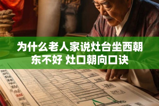 为什么老人家说灶台坐西朝东不好 灶口朝向口诀 为什么老人家说灶台坐西朝东不好 灶口朝向口诀