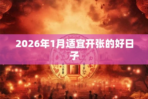 2026年1月适宜开张的好日子