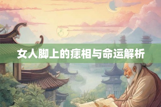 女人脚上的痣相与命运解析 女人脚上的痣相与命运解析