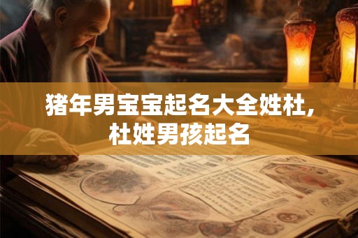 猪年男宝宝起名大全姓杜,杜姓男孩起名 猪年男宝宝起名大全姓杜,杜姓男孩起名
