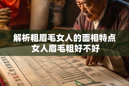 解析粗眉毛女人的面相特点 女人眉毛粗好不好
