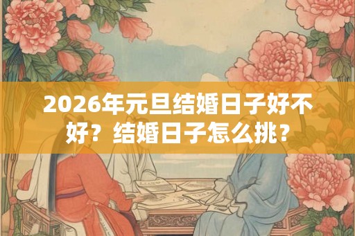 2026年元旦结婚日子好不好？结婚日子怎么挑？