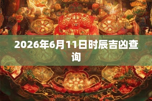 2026年6月11日时辰吉凶查询 2026年6月11日时辰吉凶查询