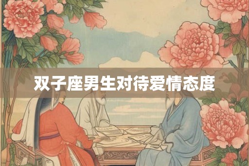 双子座男生对待爱情态度