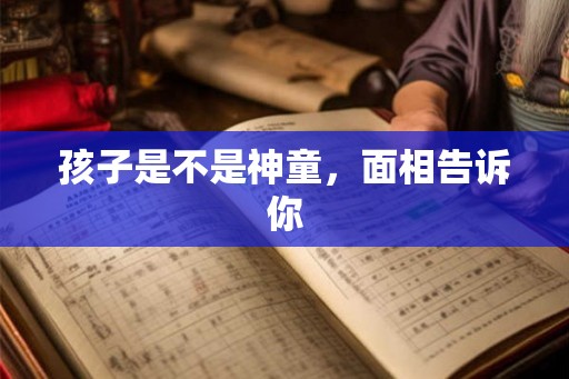孩子是不是神童，面相告诉你