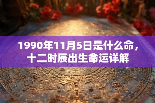 1990年11月5日是什么命，十二时辰出生命运详解